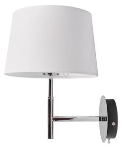 Lampa Ścienna Lucande, Dorothea, ściemnialny, metaliczny, salon, tkanina | tekstylia, nowoczesny