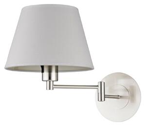 Lampa Ścienna Lindby, POLA, ściemnialny, metaliczny, salon, tkanina | tekstylia, nowoczesny