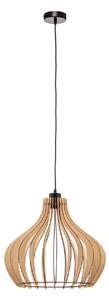 Lampa Wisząca Envostar, Faje, ściemnialny, drewniany, salon, drewno, skandynawski