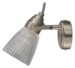 Lampa Ścienna Lindby, Kara, ściemnialny, metaliczny, łazienka, szkło, nowoczesny