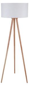 Lampa Podłogowa Lindby, Charlia, biały, salon, tkanina | tekstylia, skandynawski