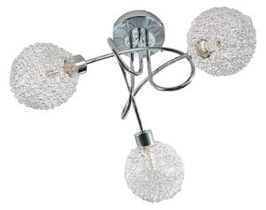 Lampa Sufitowa Lindby, Ticino, ściemnialny, metaliczny, przedpokój, metal, nowoczesny