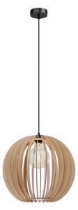 Lampa Wisząca Envostar, Clay, ściemnialny, drewniany, salon, drewno, skandynawski
