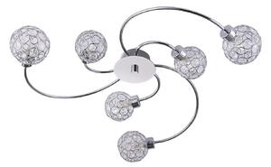 Lampa Sufitowa Lindby, Tyron, ściemnialny, metaliczny, salon, metal, nowoczesny