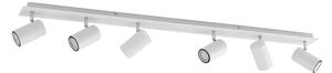 Lampa Sufitowa Lindby, Joffrey, ściemnialny, biały, salon, metal, nowoczesny
