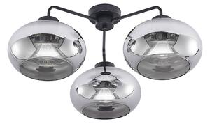 Lampa Sufitowa Lindby, Navidia, ściemnialny, czarny, salon, metal, nowoczesny