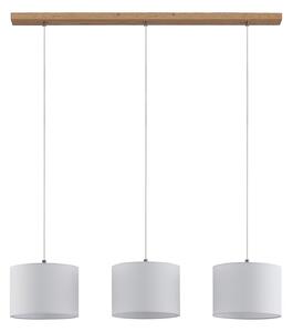 Lampa Wisząca Lindby, Imarin, ściemnialny, biały, sypialnia, tkanina | tekstylia, nowoczesny