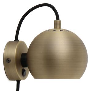 Lampa Ścienna FRANDSEN, Ball Magnet, antyczny mosiądz, salon, metal, design