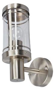Zewnętrzna Lampa Lindby, Djori, ściemnialny, metaliczny, balkon, stal szlachetna, nowoczesny