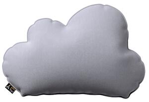 Poduszka Soft Cloud kolor szary tkanina połyskliwa, welwetowa