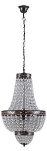 Lampa Wisząca Lindby, Jorve, ściemnialny, transparentny, salon, kryształ, antyczny