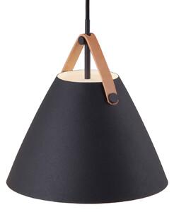 Lampa Wisząca DFTP by Nordlux, Strap, ściemnialny, czarny, salon, metal, skandynawski