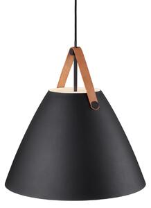 Lampa Wisząca DFTP by Nordlux, Strap, ściemnialny, czarny, salon, metal, skandynawski