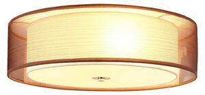 Lampa Sufitowa Lindby, Tobia, ściemnialny, brąz rdzawy, salon, tkanina | tekstylia, nowoczesny