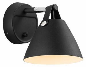 Lampa Ścienna DFTP by Nordlux, Strap, czarny, salon, metal, nowoczesny