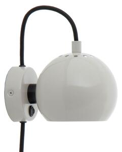 Lampa Ścienna FRANDSEN, Ball Magnet, szary, salon, metal, design