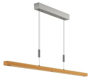 Lampa Wisząca Quitani, Nora, ściemnialny, drewniany, salon, drewno, nowoczesny