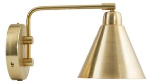 Lampa Ścienna House Doctor, złoty | mosiężny, salon, metal