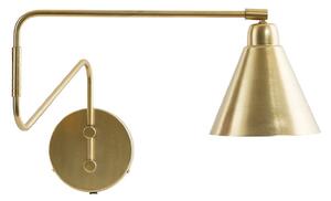 Lampa Ścienna House Doctor, złoty | mosiężny, salon, metal