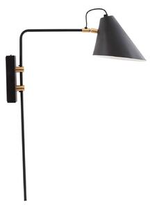 Lampa Ścienna House Doctor, czarny, salon, metal