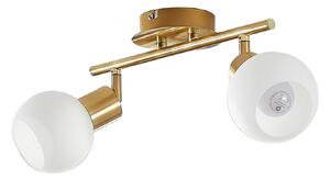 Lampa Sufitowa Lindby, ELAINA, ściemnialny, złoty | mosiężny, salon, metal, nowoczesny