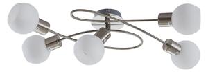 Lampa Sufitowa Lindby, Elaina, ściemnialny, metaliczny, salon, metal, nowoczesny