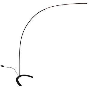 Lampa Podłogowa Lindby, DANUA, ściemnialny, czarny, gabinet | pracownia, metal, nowoczesny