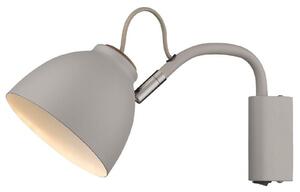 Lampa Ścienna Halo Design, szary, metal