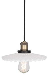 Lampa Wisząca Globen Lighting, COBBLER, ściemnialny, biały, jadalnia, szkło, vintage
