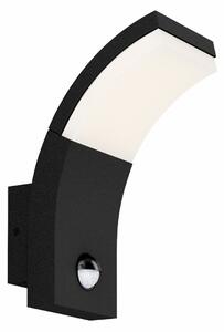 Zewnętrzna Lampa Lucande, Timm, czarny, taras, aluminium, nowoczesny