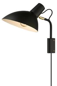 Lampa Ścienna Halo Design, czarny, salon, metal