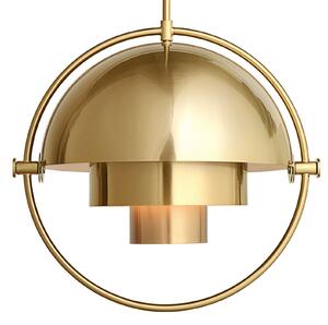 Lampa Wisząca GUBI, Multi-Lite, ściemnialny, złoty | mosiężny, salon, metal, design