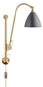 Lampa Ścienna GUBI, złoty | mosiężny, salon, metal