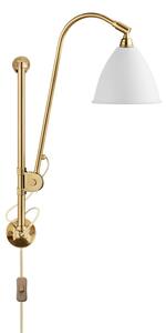 Bestlite BL5 Lampa Ścienna Ø16 Mosiądz/Matowa Biała
