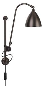 Lampa ścienna Bestlite BL5, Ø 16 cm, czarny/mosiądz