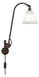 Lampa ścienna Bestlite BL6, Ø 16 cm, czarna/porcelanowa