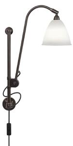 Lampa ścienna Bestlite BL5, Ø 16 cm, czarny/porcelanowy