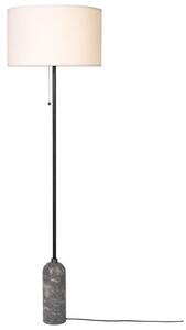 Lampa Podłogowa GUBI, ściemnialny, szary, salon, marmur
