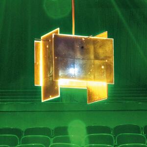 Lampa Wisząca Ingo Maurer, 24 Karat Blau, ściemnialny, złoty | mosiężny, salon, tworzywo sztuczne, design