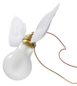 Lampa Ścienna Ingo Maurer, Lucellino NT, ściemnialny, biały, salon, design