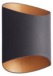 Lampa Ścienna Arcchio, Vilja, ściemnialny, czarny, przedpokój, metal, nowoczesny