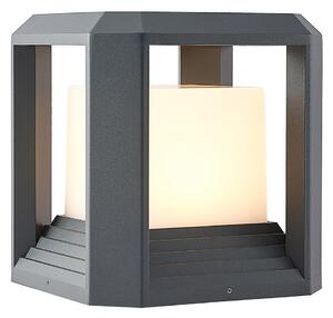 Zewnętrzna Lampa Lucande, Serenella, czarny, taras, metal, nowoczesny