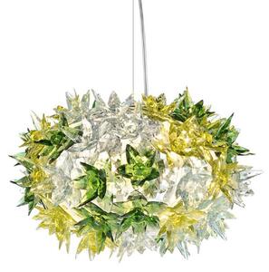 Lampa Wisząca Kartell, Bloom S2, zielony, salon, tworzywo sztuczne, design