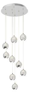 Lampa Wisząca Lucande, Hayley, metaliczny, salon, szkło, design