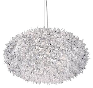 Lampa Wisząca Kartell, Bloom S1, transparentny, salon, tworzywo sztuczne, design