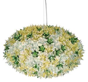 Lampa Wisząca Kartell, Bloom S1, zielony, salon, tworzywo sztuczne, design