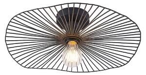 Lampa Sufitowa Lindby, Ruota, ściemnialny, czarny, salon, metal, nowoczesny