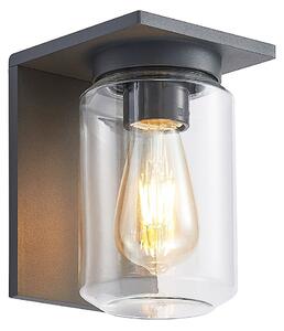 Zewnętrzna Lampa Lucande, Semka, ściemnialny, czarny, taras, metal, nowoczesny