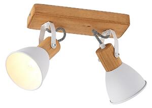 Lampa Sufitowa Lindby, Merela, ściemnialny, drewniany, salon, drewno, skandynawski