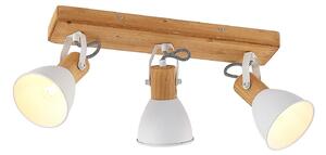 Lampa Sufitowa Lindby, Merela, ściemnialny, drewniany, salon, drewno, skandynawski